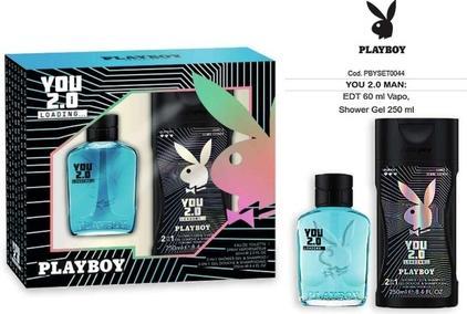 Actual product image Playboy 2024 You 2.0 Man Eau De Toilette 60 Ml + Shower Gel 250 Ml (Eau de toilette, 250 ml)