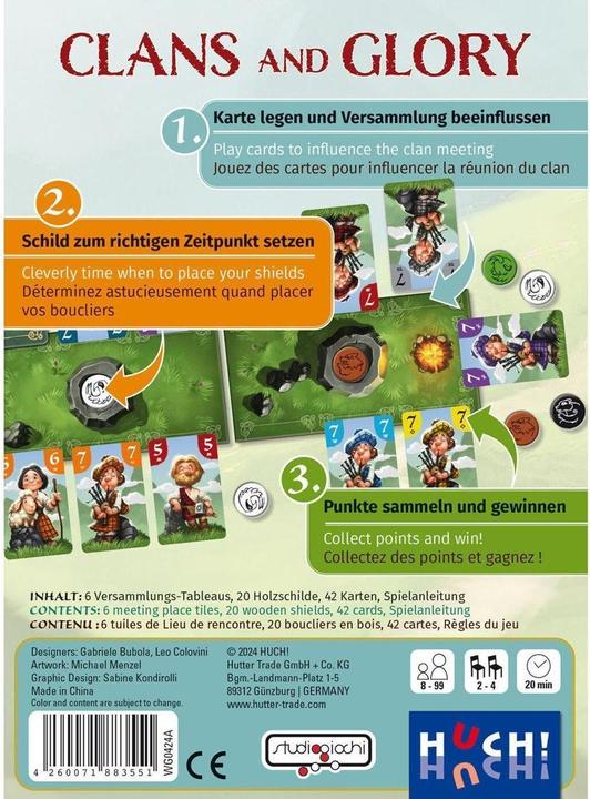 Produktbild Clans and Glory (d,e,f) (Deutsch, Französisch)