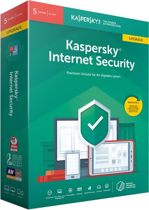 Produktbild Kaspersky Internet Security 2019 (5 User, 12 Monate)