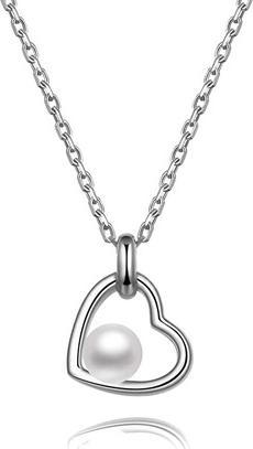 Beneto Silver necklace with river pearl AGS1230 / 47P (L)