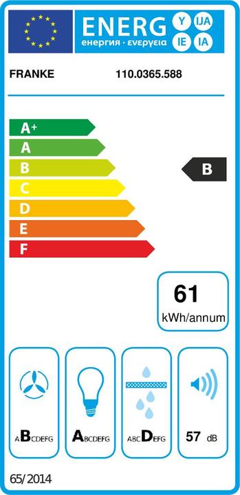 Label énergétique Franke FDW 908 IB XS downdraft