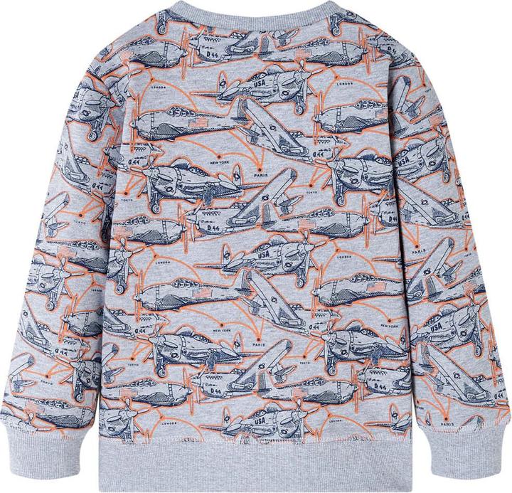 Immagine prodotto VidaXL Felpa da bambino grigio melange 116,Materiale: 85 % cotone (116)