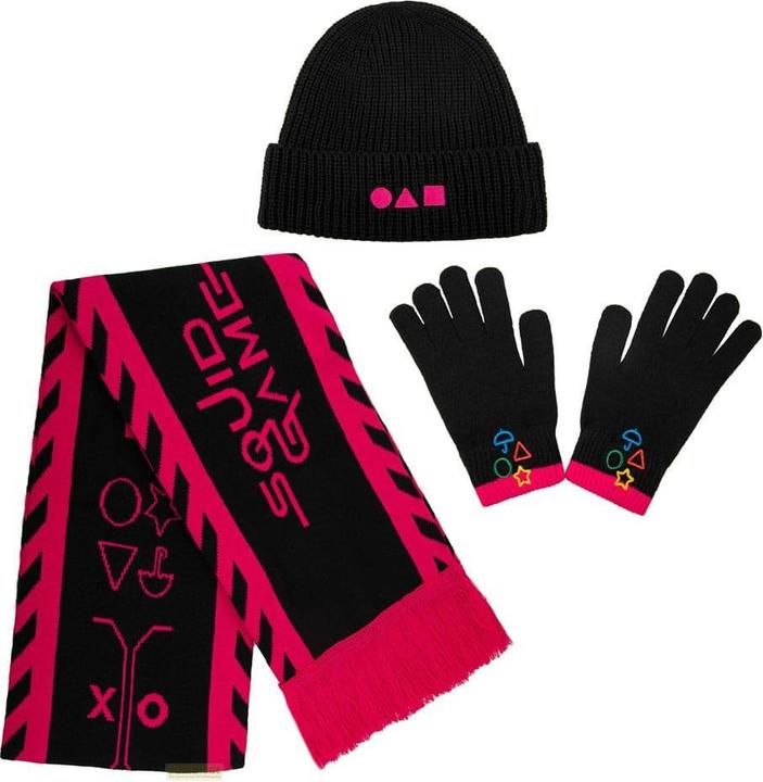 Image du produit Cinereplicas Écharpe Squid Game, bonnet, gants Set Squid Game