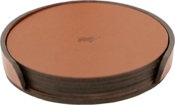 Actual product image Braun Büffel Home&Living Glasuntersetzer im Halter (6 Stück) (6 x, Glass coaster)