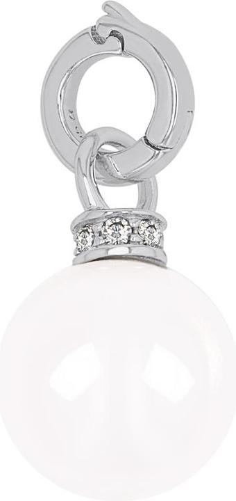 Immagine prodotto Amor Ciondoli da donna, argento Sterling 925, zirconi sintetici, perla conchiglia (Argento 925)