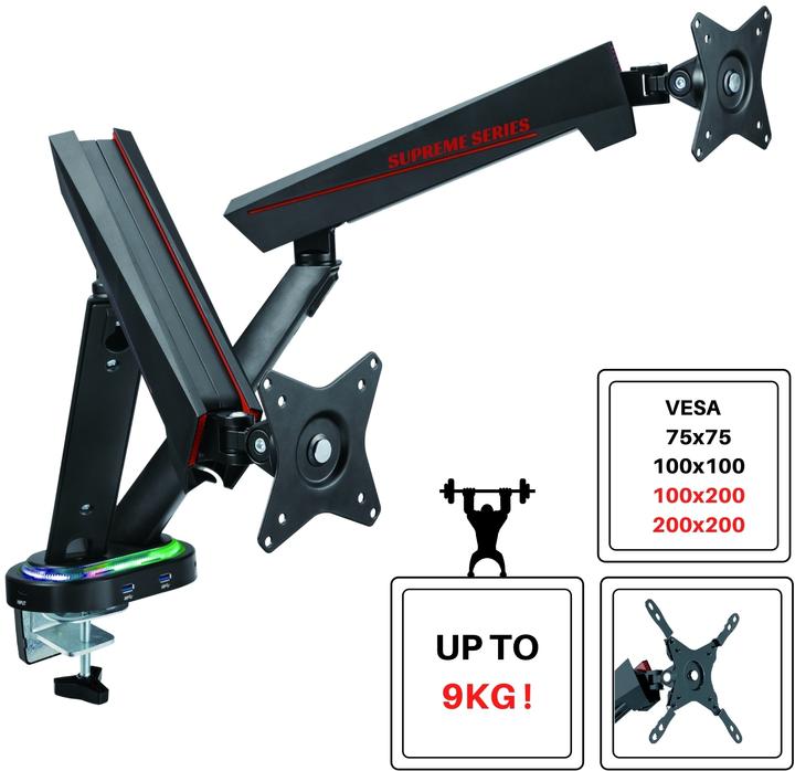Image du produit Oplite Supreme Monitor Dual Stand Pro