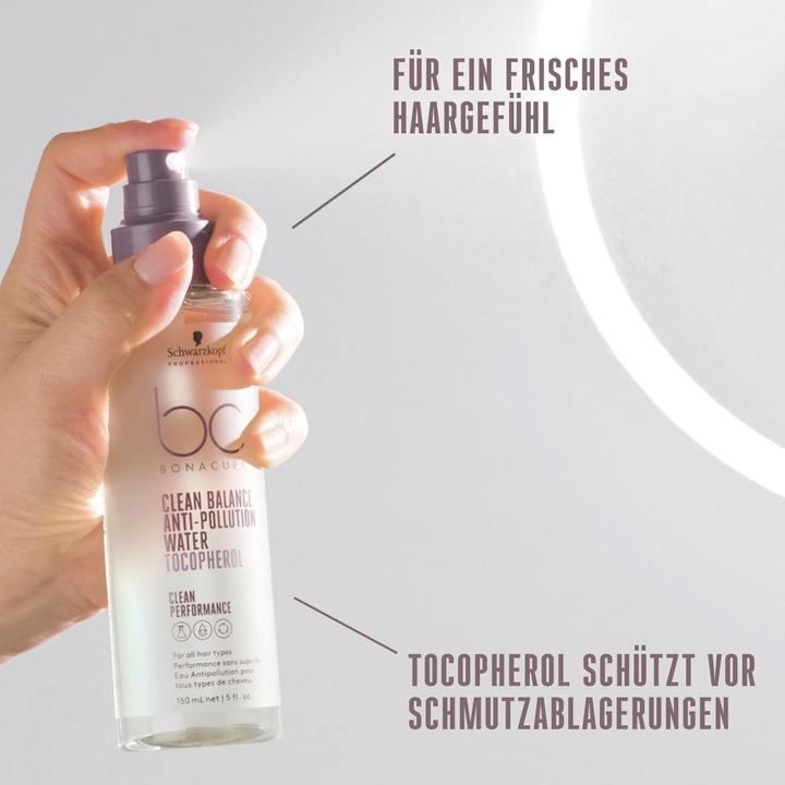 Actual product image Schwarzkopf BC Clean Balance - Anti-Pollution Water (150 ml, Liquid shampoo)