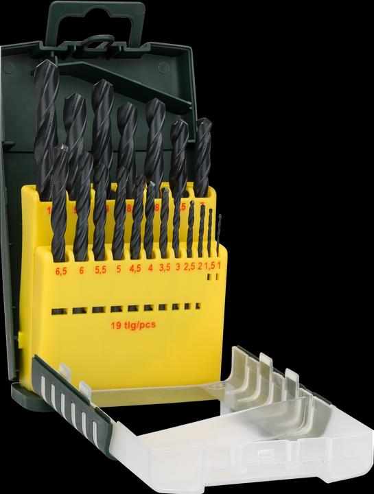 Bosch Professional Zubehör 19-teiliges HSS-R-Metallbohrer-Set (1, 1.5, 2, 2.5, 3, 3.5, 4, 4.5, 5, 5.5, 6, 6.5, 7, 7.5, 8, 8.5, 9, 9.5, 10 mm)