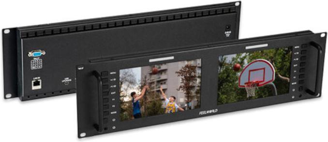 Actual product image Feelworld D71 PLUS H Dual Rack Monitor