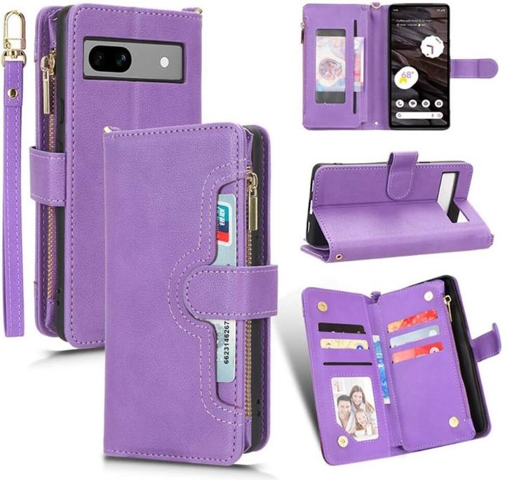 Produktbild Cover-Discount Google Pixel 7a - Brieftaschen Hülle violett (Google Pixel 7a)