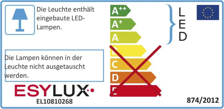 Label énergétique Esylux Projecteur à LED (5400 lm, IP65)