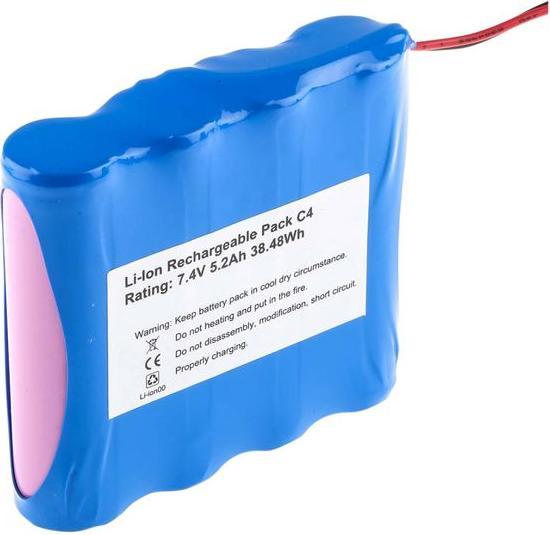 Actual product image Rs Pro 18650 7.4V 5200 mAh 2S2P C4 type (7.40 V, 5200 mAh)