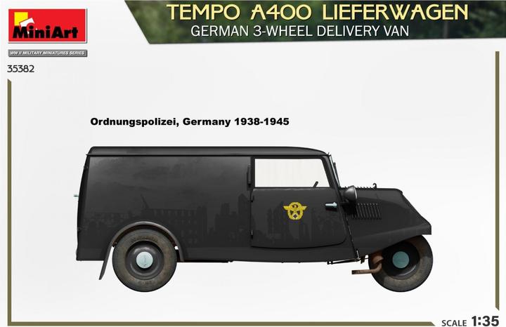 Produktbild Mini art Tempo A400 Lieferwagen. German 3-Wheel Delivery Van