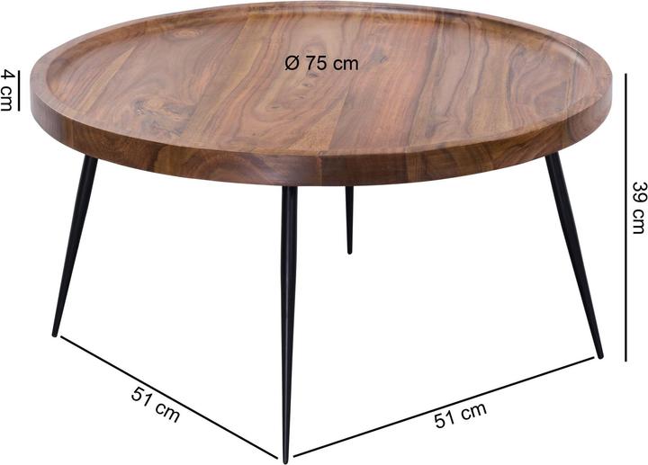 Actual product image Wohnling Celin (Ø 75 x 39 cm)