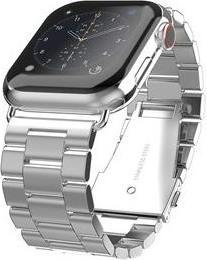 Produktbild Swissten Metal band for apple watch 38-40 mm silver (40 mm, 38 mm, Metall)