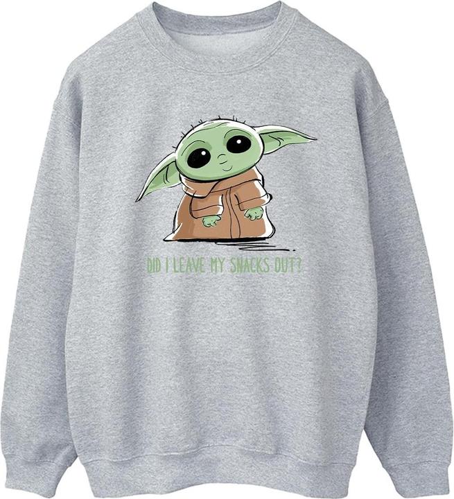 Image du produit Star Wars - Sweat THE MANDALORIAN GROGU SNACKS MEME - Femme (S)