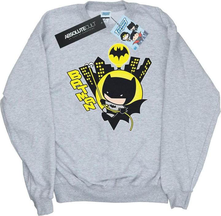 Chibi Batman Swinging Sweatshirt Jungen