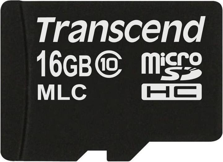 Actual product image Transcend 16GB Micro SDHC Class 10 Industrial (16 GB, microSDHC)