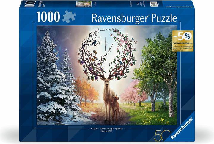 Produktbild Ravensburger Der magische Hirsch und die vier Jahreszeiten (1000 Teile)