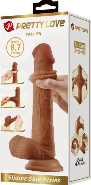 Image du produit Pretty Love Grand Gode Réaliste 22 cm Marron