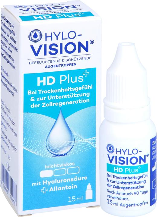 Produktbild OmniVision Hylo-Vision HD plus Augentropfen, 15 ml Lösung (15 ml, Hylo-Vision HD plus Augentropfen, 15 ml Lösung)