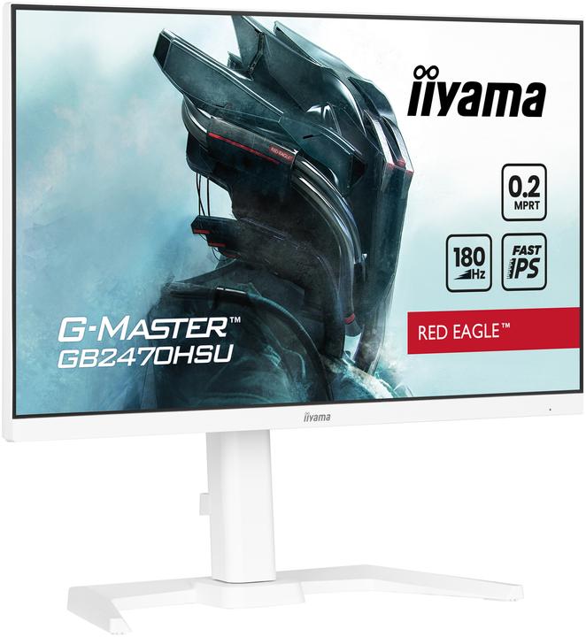Produktbild iiyama TFT 23,8/60,5cm G-Master GB2470HSU Red Eagle *weiss* 16:9 (1920 x 1080 Pixel, 23.80")