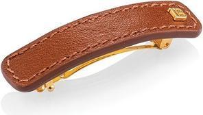 Actual product image Balmain Hair Couture Genuine Leather Medium Barrette Riviera Collection
