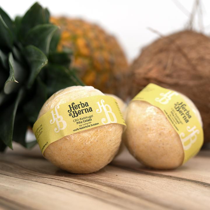 Actual product image Herba di Berna Bath ball Pina Colada (Bath bombs)