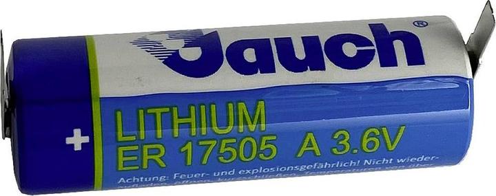 Actual product image Jauch Quartz ER17505J-T Special battery A U solder tag lithium 3.6 V 3600 mAh 1 S (1 pcs., A, 3600 mAh)