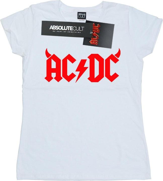 AC/DC Horns Logo TShirt aus Baumwolle (M)