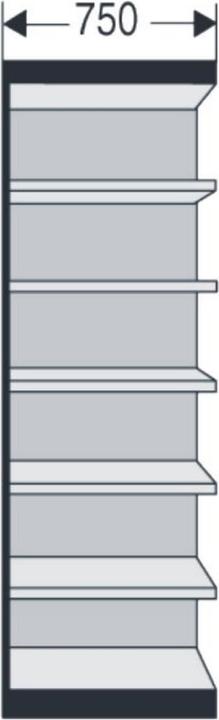 Produktbild kaiserkraft Büro-Regalsystem, mit Rückwand