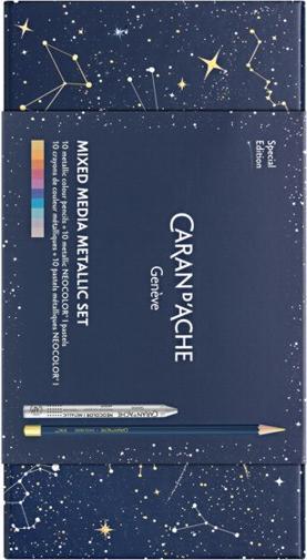 Image du produit Caran d'Ache Cosmic Blue Édition spéciale multiproduits (Couleurs métalliques, 20 x)