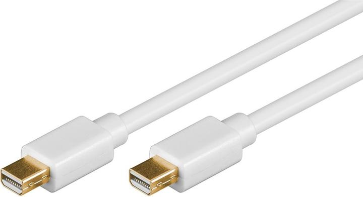 Produktbild Goobay mini DisplayPort Verbindungskabel 1.2, Weiss, 1 m (1 m, DisplayPort)