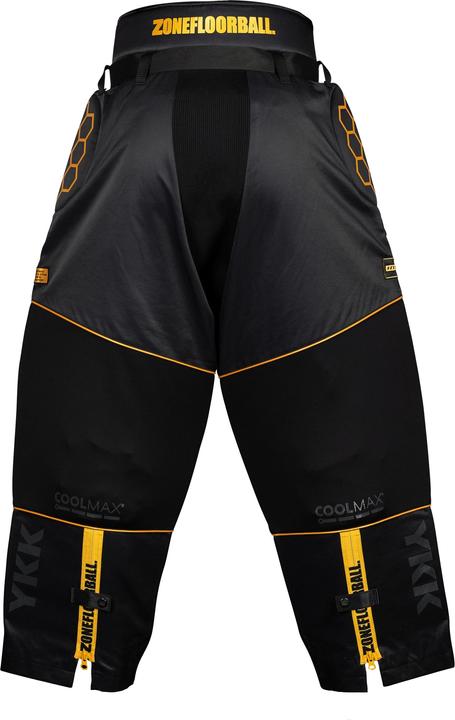 Actual product image Zone Floorball Zone Goalie pants PRO3 SUPERWIDE black/gold-M (M)