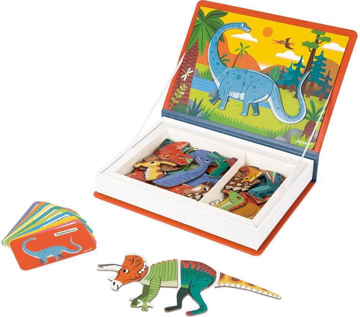 Actual product image Janod Magneti'book Dinosaur (English, Italian, French, German)