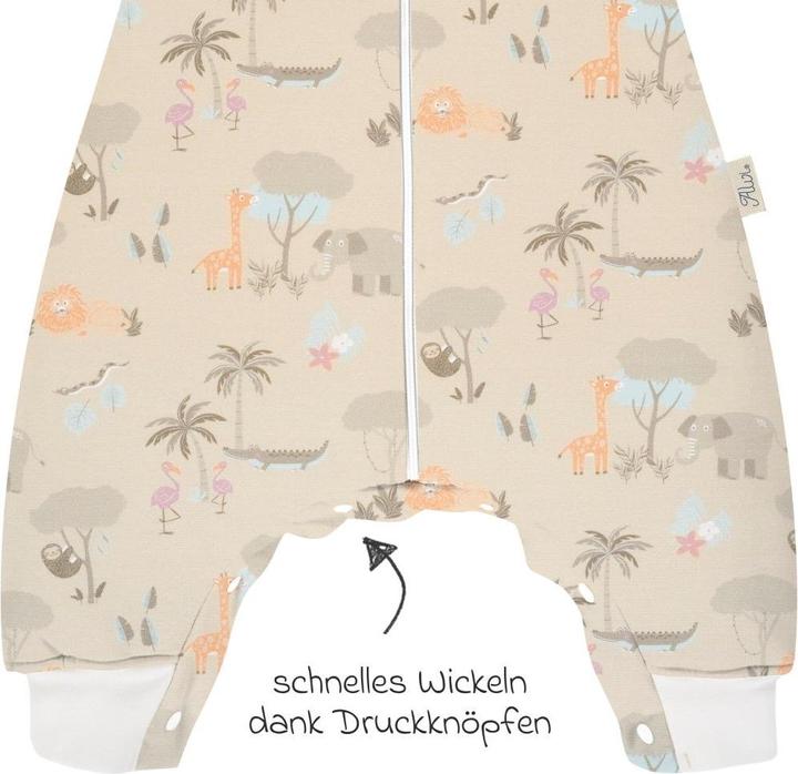 Actual product image Alvi Schlafsäcke Sleep-Overall - Jungle - Gr. 80 cm (70 cm, 2.5 TOG, All-season)