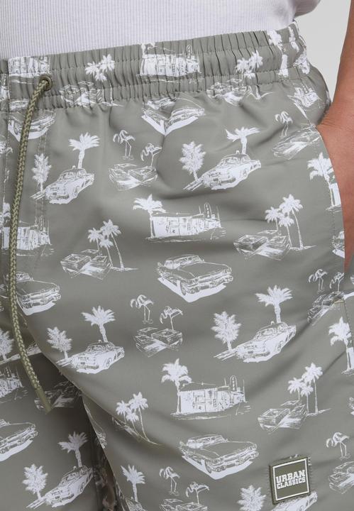 Actual product image Urban Classics Pattern Swim Shorts - 4984 (XXL)