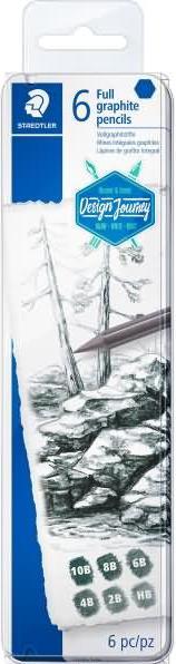 Produktbild Staedtler Mars Lumograph pure graphite 100G Vollgraphitstifte (6.80 mm, 2B, 4B, 6B, 8B, 6 x)