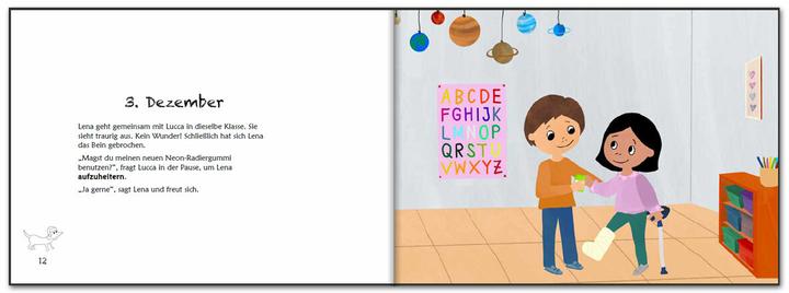 Produktbild Supergut mit ADHS - Adventskalender: 24 Tage Positive Psychologie, 24 Mitmach-Seiten und viele
