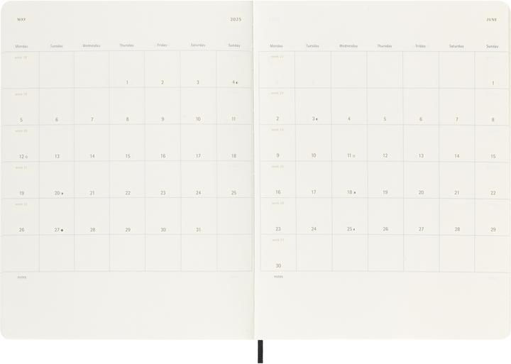 Actual product image Moleskine Weekly calendar (19 x 25 cm, English)