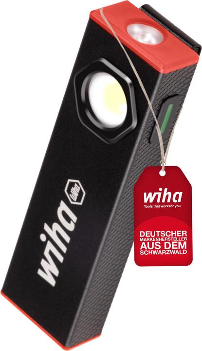 Image du produit Wiha Lampe portative 800 lm I 5 modes d’éclairage I lampe d’atelier rechargeable I lampe de poche LE (800 lm)