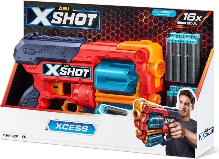 Actual product image Xshot X-Shot Excel Xcess con doppio tamburo automatico da 6 colpi e 16 dardi