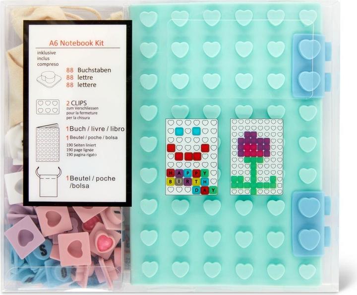Produktbild Papeteria Notizbuch Silicon Lego Puzzle Herz A6