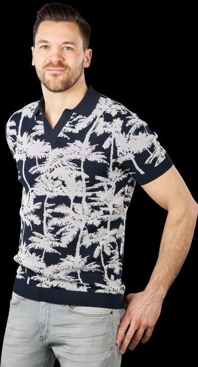 Drykorn Short Sleeve Braian Polo Regular Fit Blue Floral
