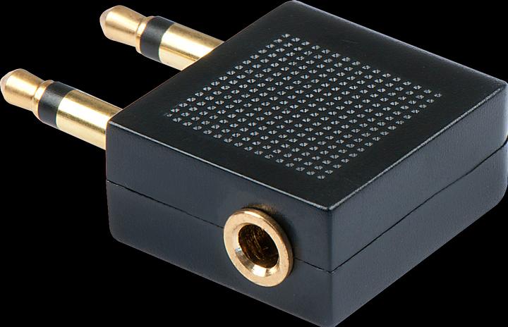Produktbild Lindy 2x Klinkenstecker an Klinkenbuchse (Flugzeug-Adapter)