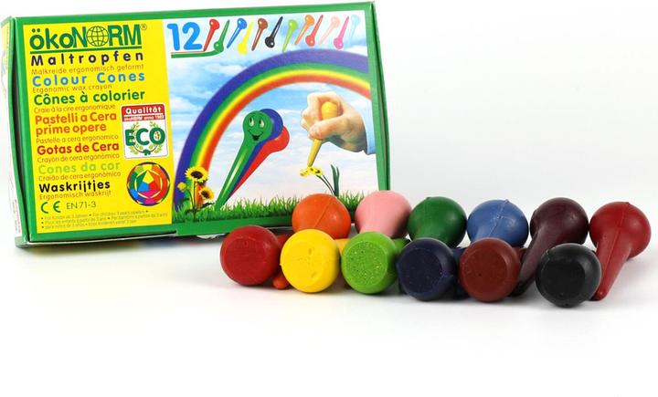 Actual product image ÖkoNorm Maldrops (Blue, Yellow, Green, Red, Black, Rose, Orange, Brown, 12 x)
