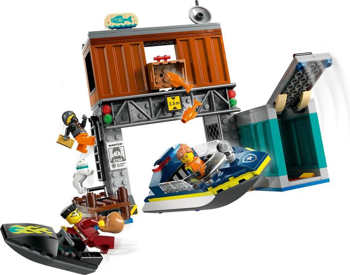 Immagine prodotto LEGO Città - Motoscafo della polizia e nascondiglio dei criminali (60417) (60417, LEGO City)