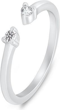 Produktbild Brilio Silver - Silver open ring with clear zircons RI123W - Circuit: 50 mm (50)