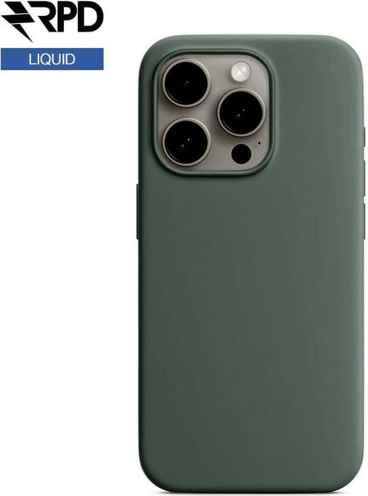 Actual product image RPD iPhone 15 Plus - Silicone Case Cypress green, Liquid (Magsafe version) (Apple iPhone 15 Plus)