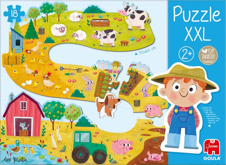 Image du produit Jumbo Goula 53176 - Puzzle XXL, ferme, 18 pièces (18 pièces)